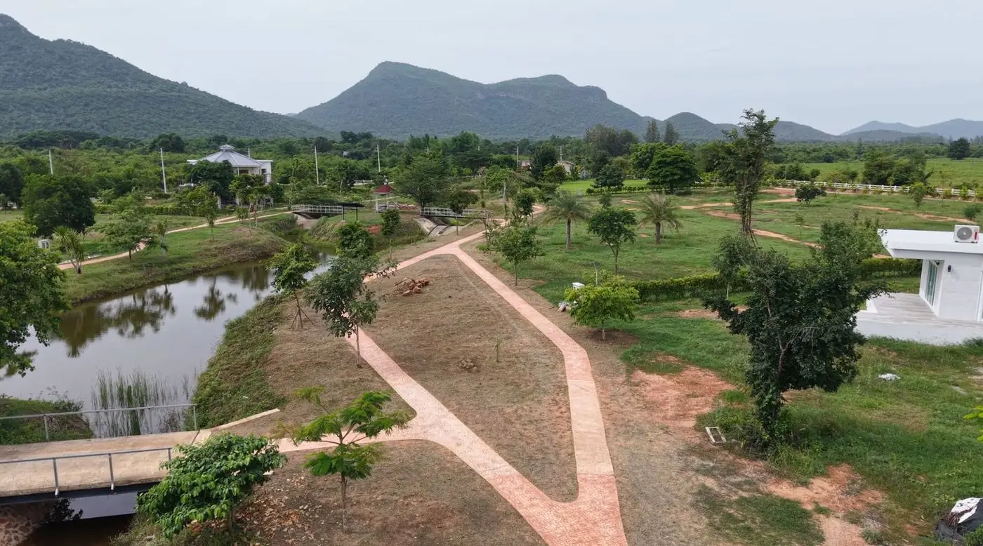 Lakeside walkway at Natural Healthy Village Kaengkrachan